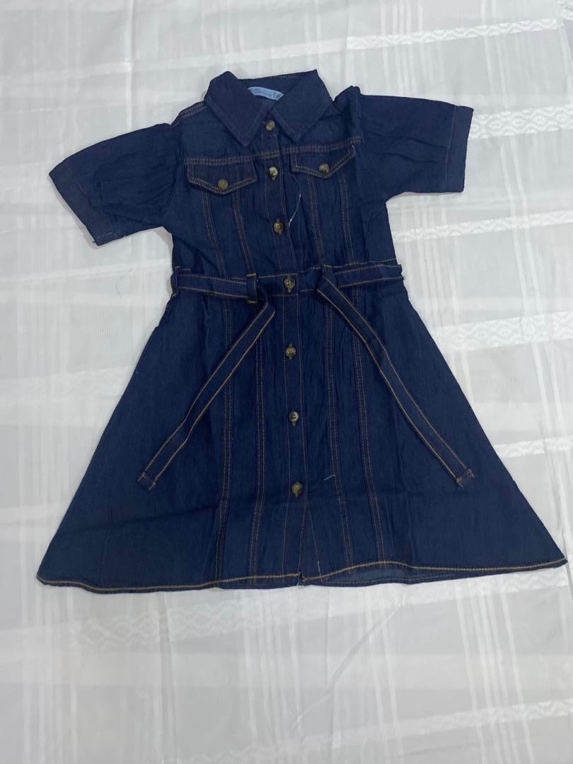 Cutie Me Denim Gown (Dark Blue)